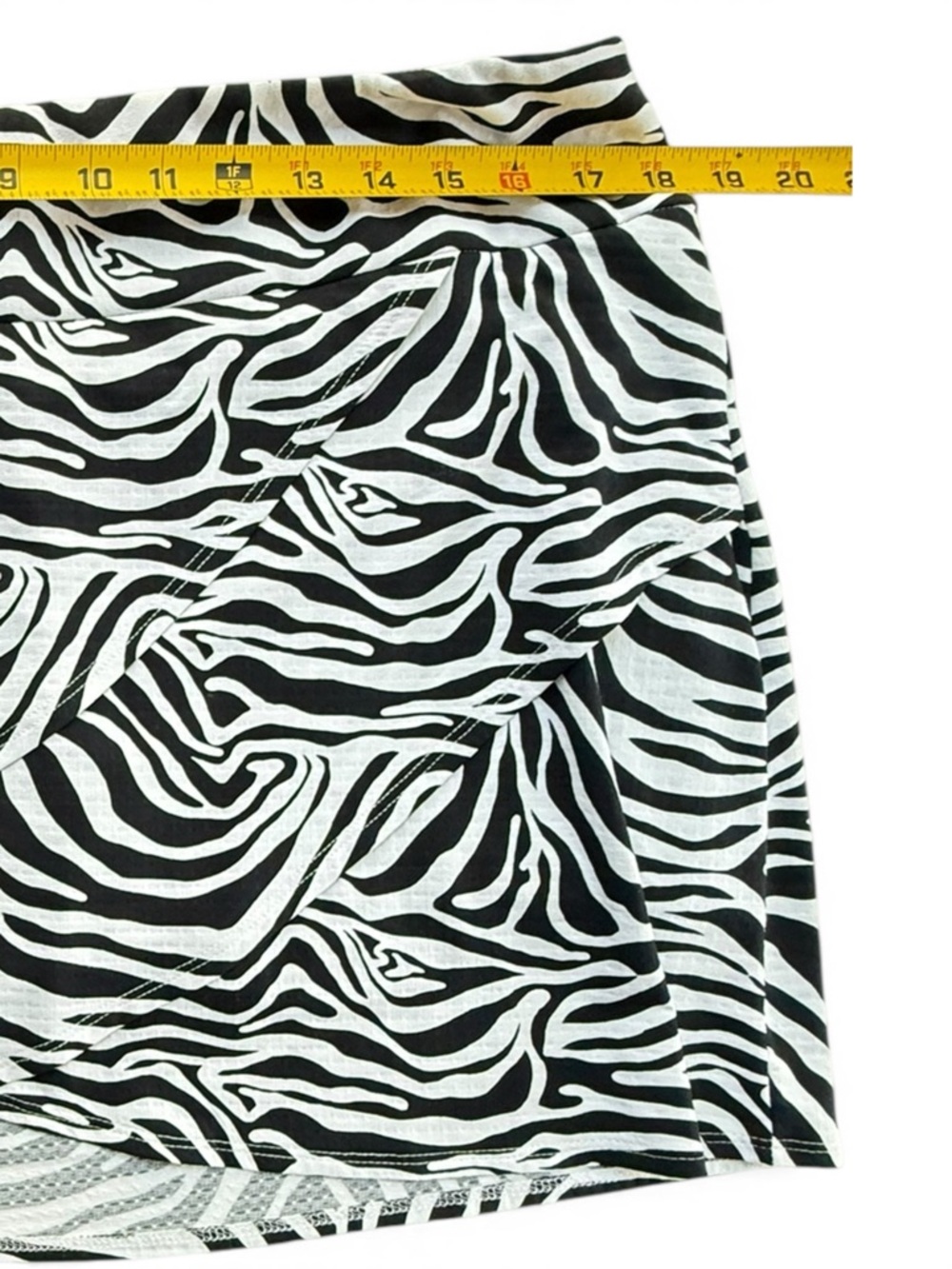 IBKUL Womens Cecilia Print Skort Black White Size L Golf Layered NWT - Picture 6 of 11